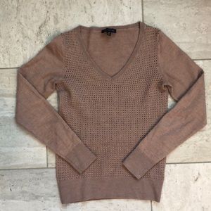 Rose colored merino sweater